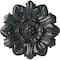 Ekena Millwork Emery Leaf Ceiling Medallion, Hand-Painted Pewter, 7 5/8"OD x 1"P CM07EMPES - alternate 1